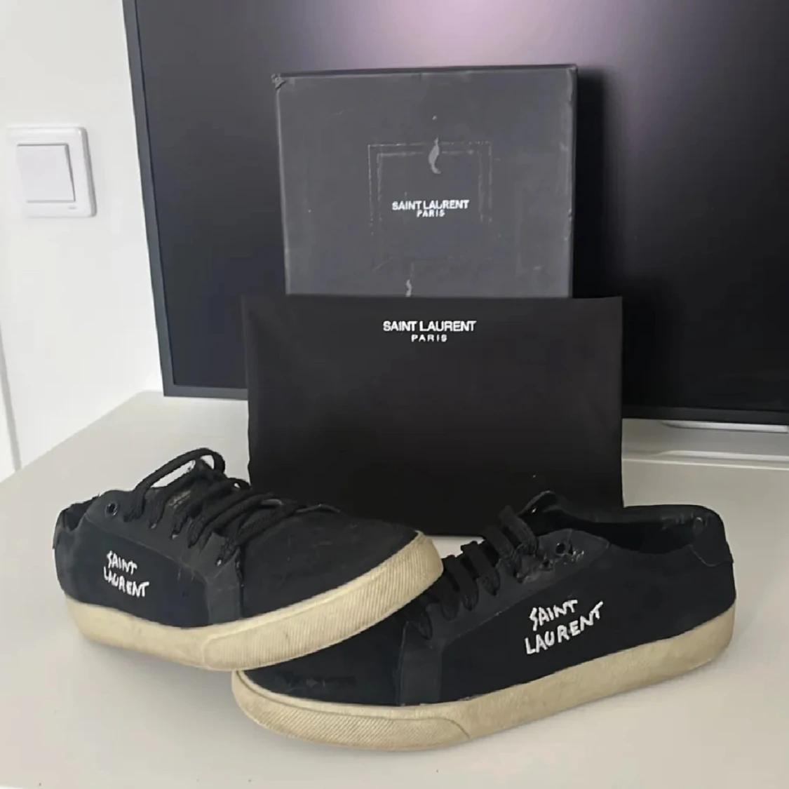 Svarta Saint Laurent sneakers - 1