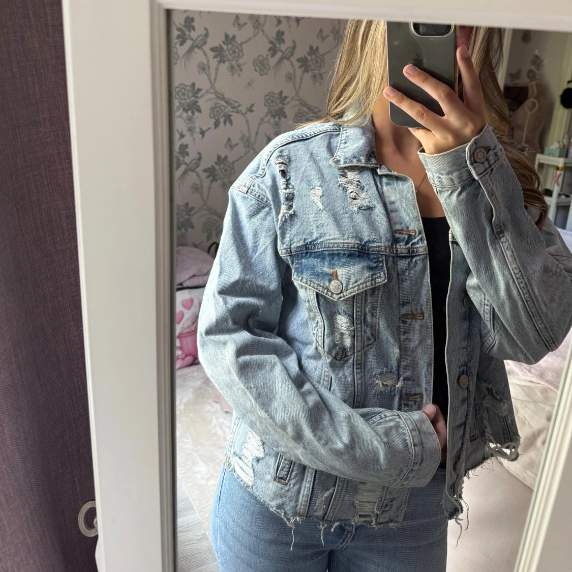 Ljusblå jeansjacka - 2