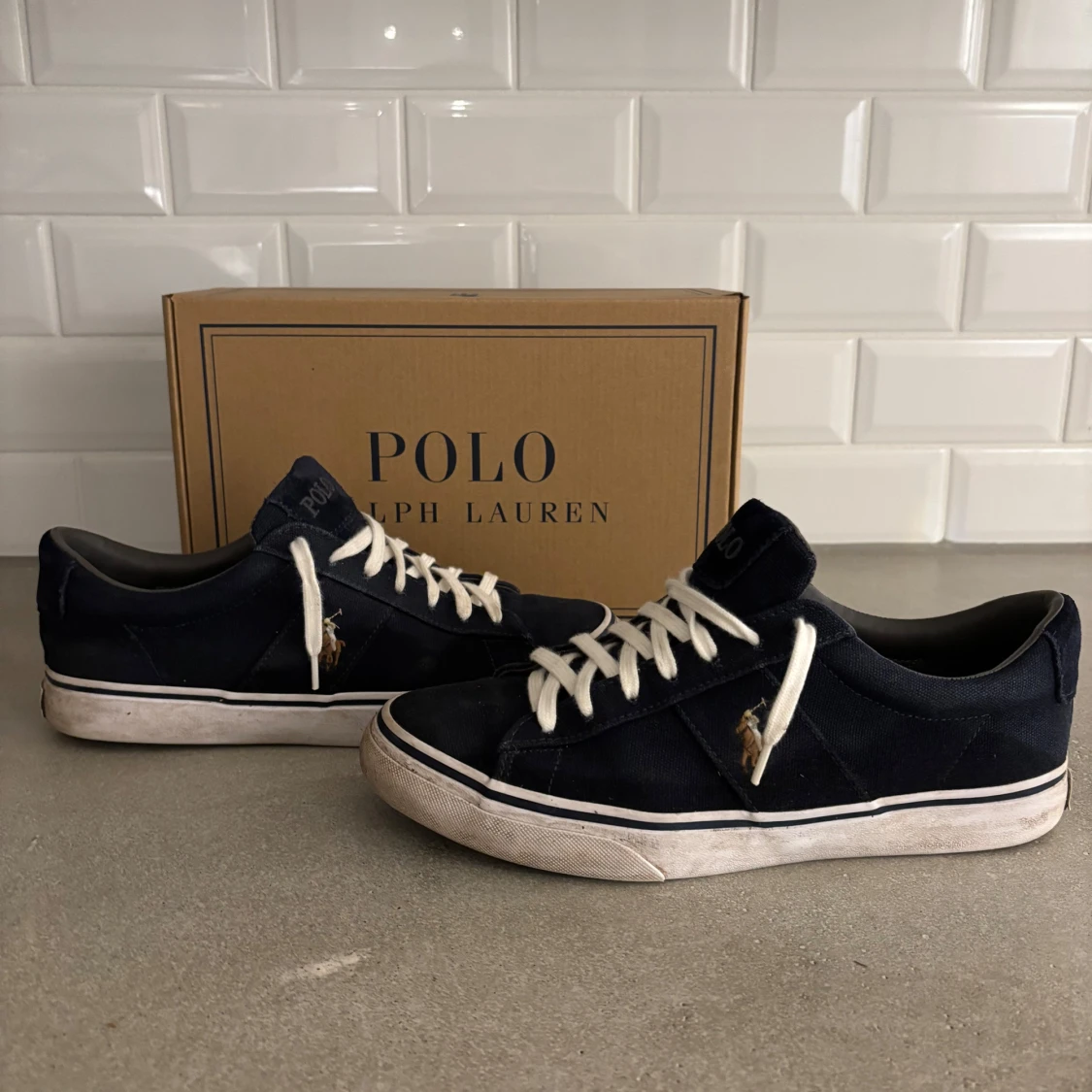 Mörkblå sneakers från Polo Ralph Lauren - 1