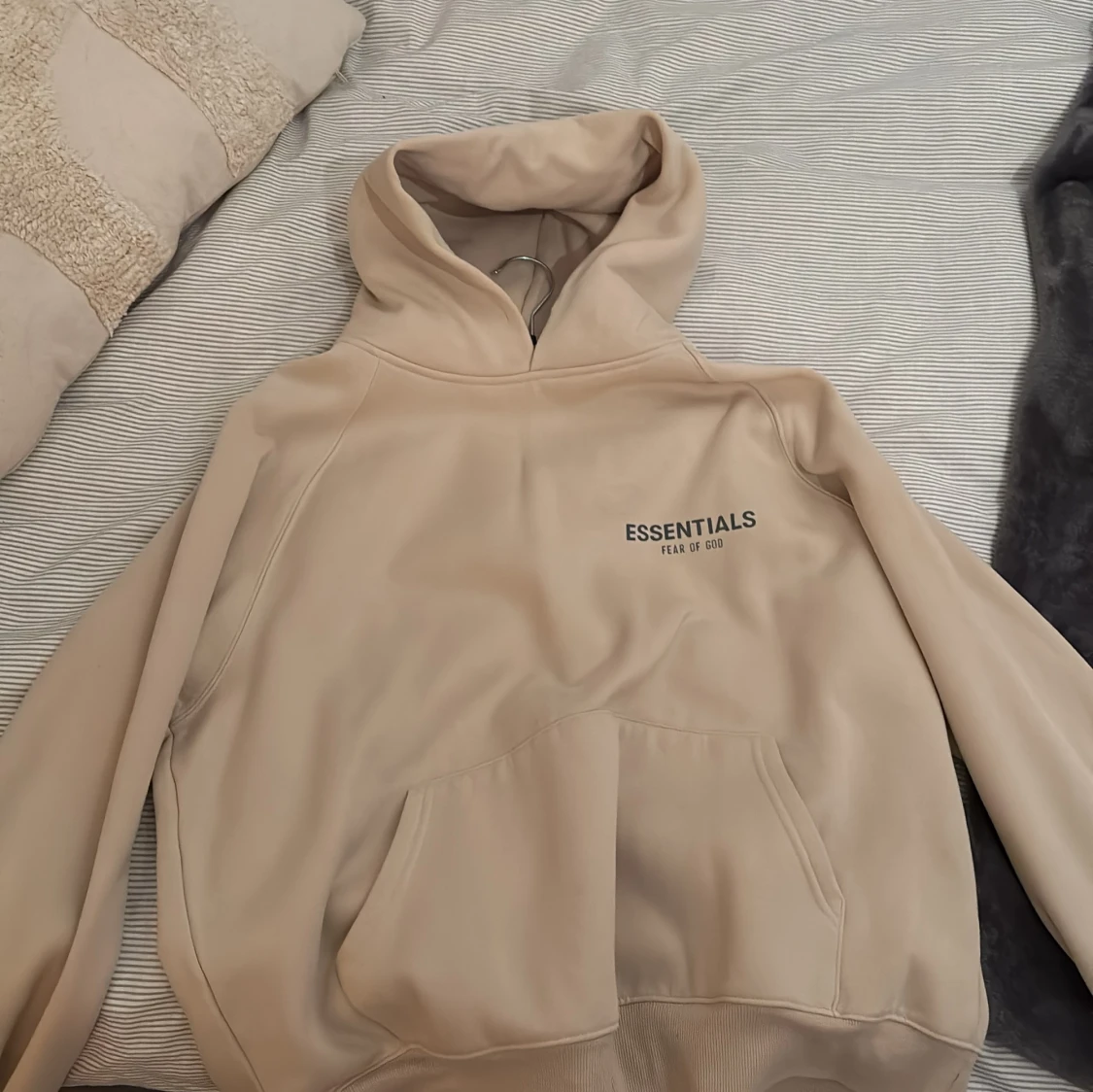 Beige Essentials Fear of God hoodie