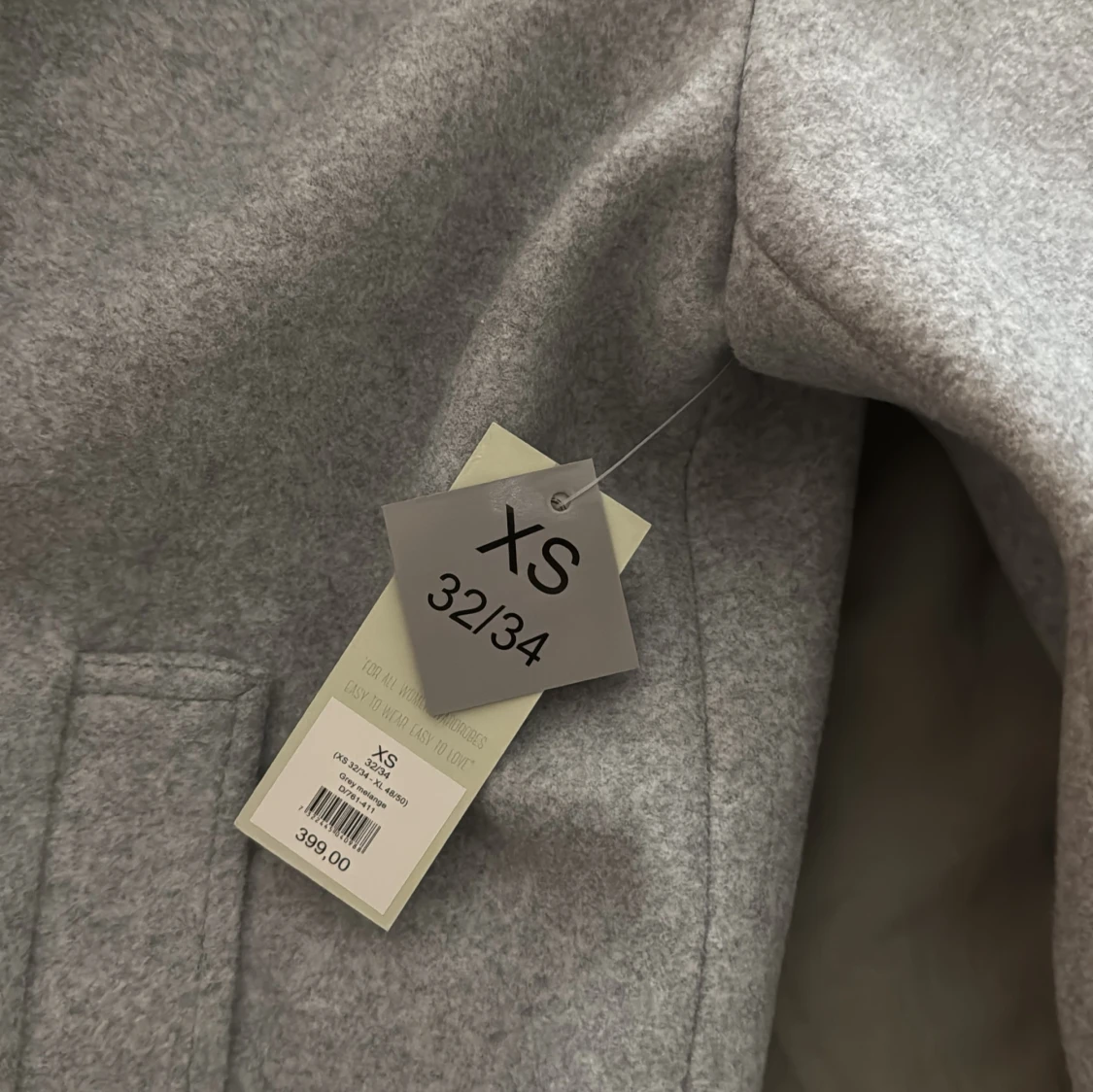 Grå skepparkavaj XS - 2