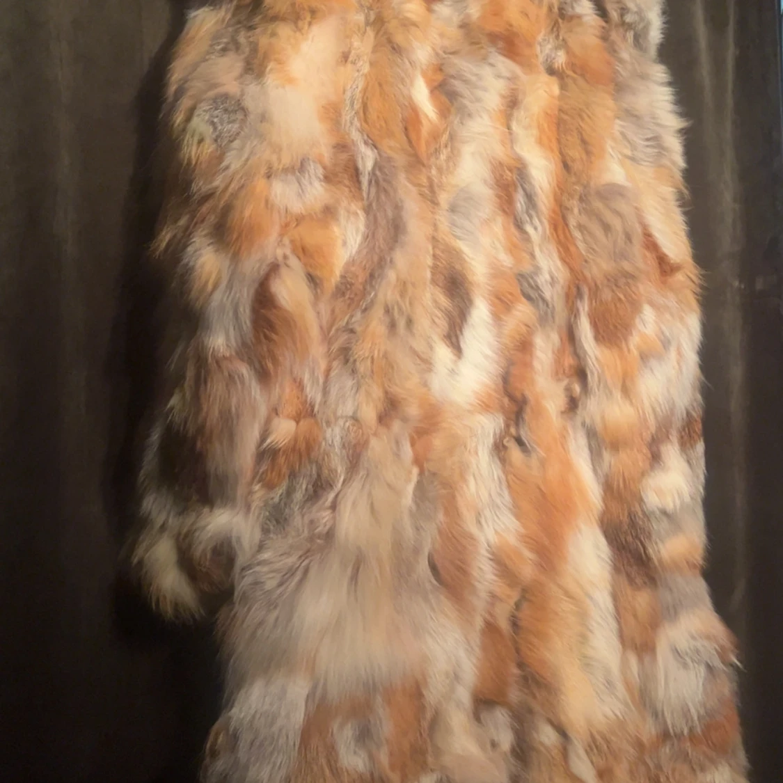 Exklusiv vintage rödrävpälskappa från 1970-talet