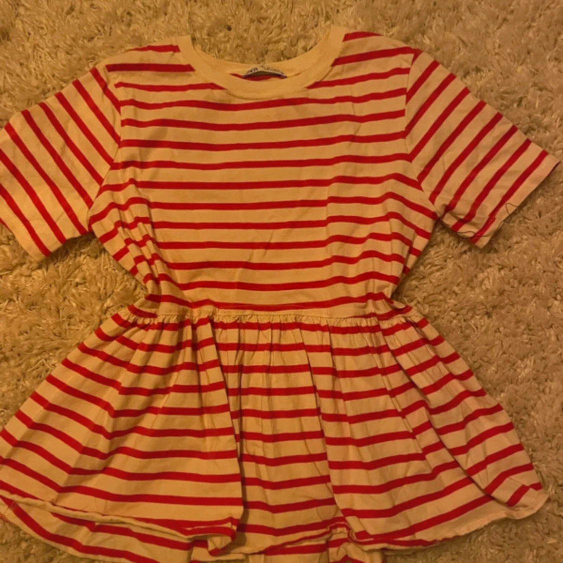 Randig peplumtop från Zara - 1