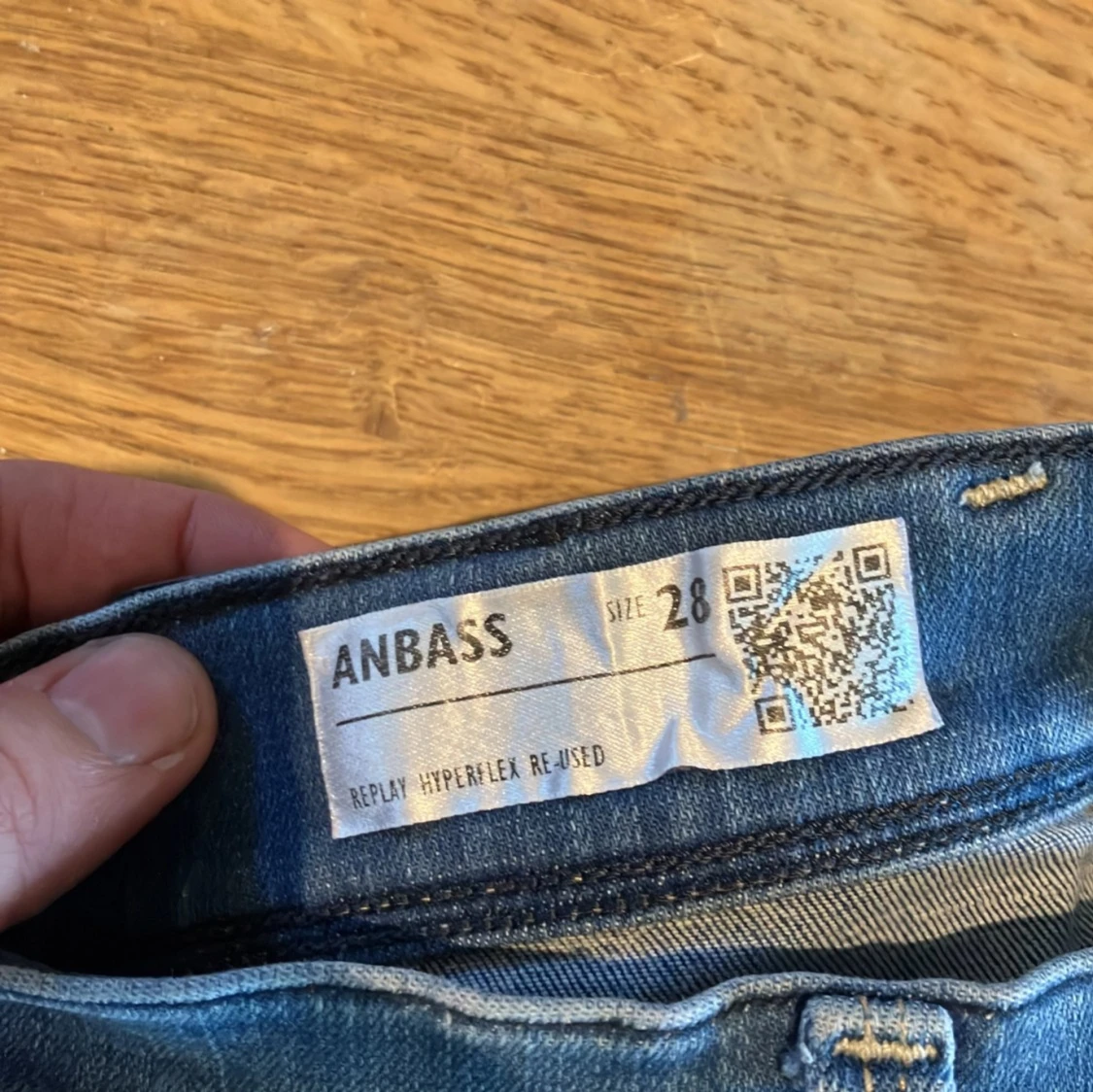 Replay Anbass Hyperflex jeans blå - 91