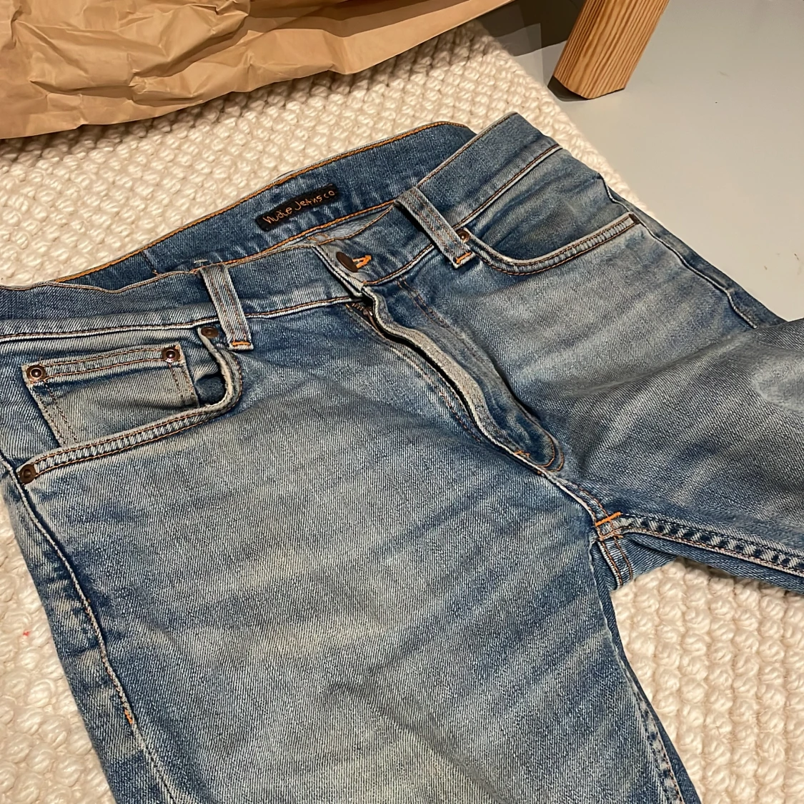 Nudie Jeans Lean Dean Blå 30/32 - 3