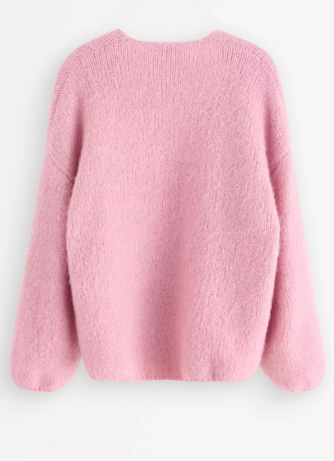 Ljusrosa stickad kofta från Lindex - 1
