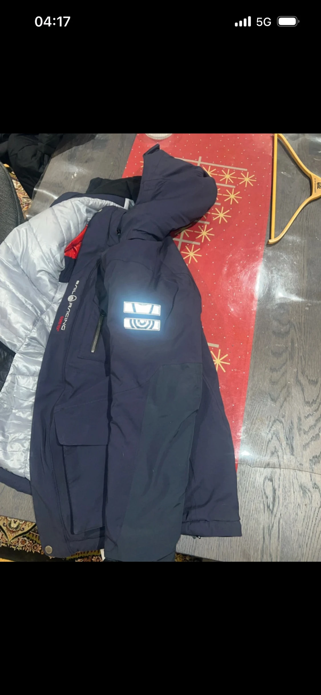 Sail Racing blå dunjacka med huva - 4