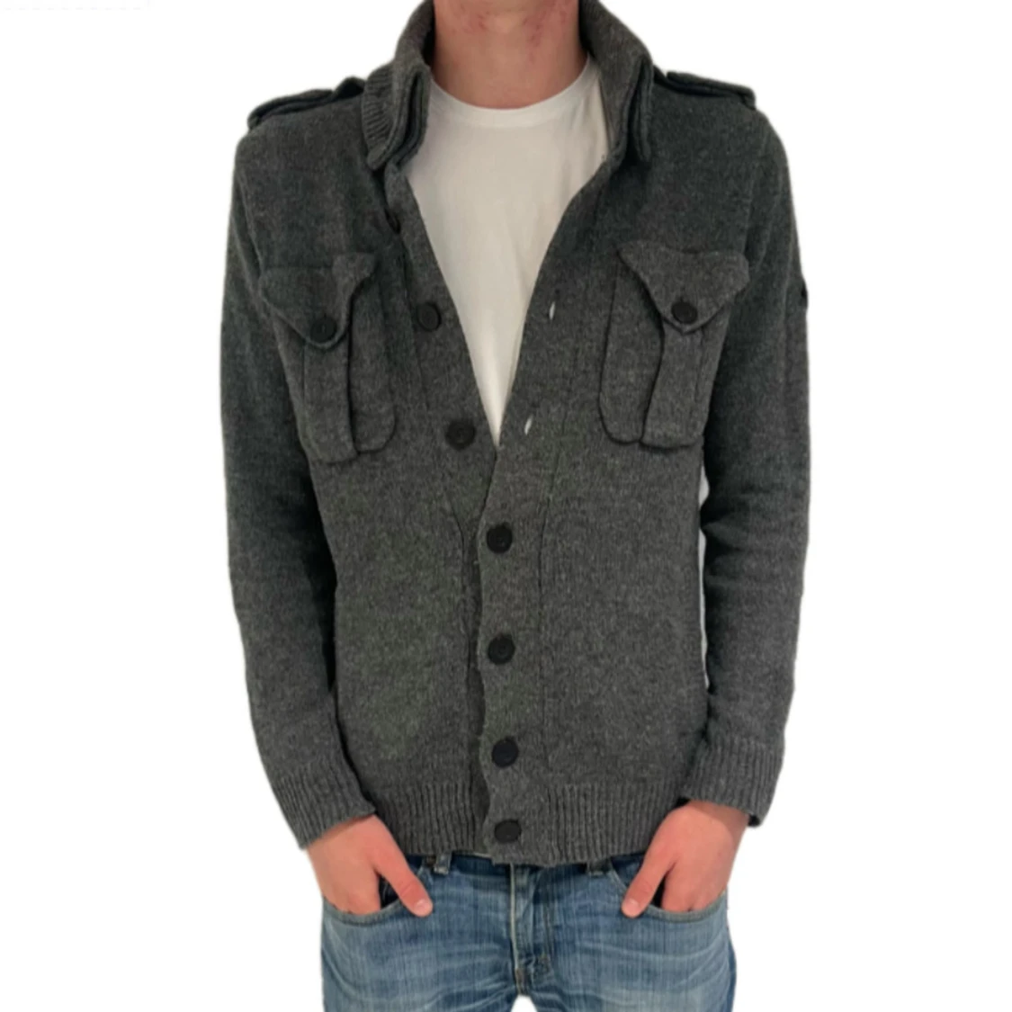 Stickad cardigan