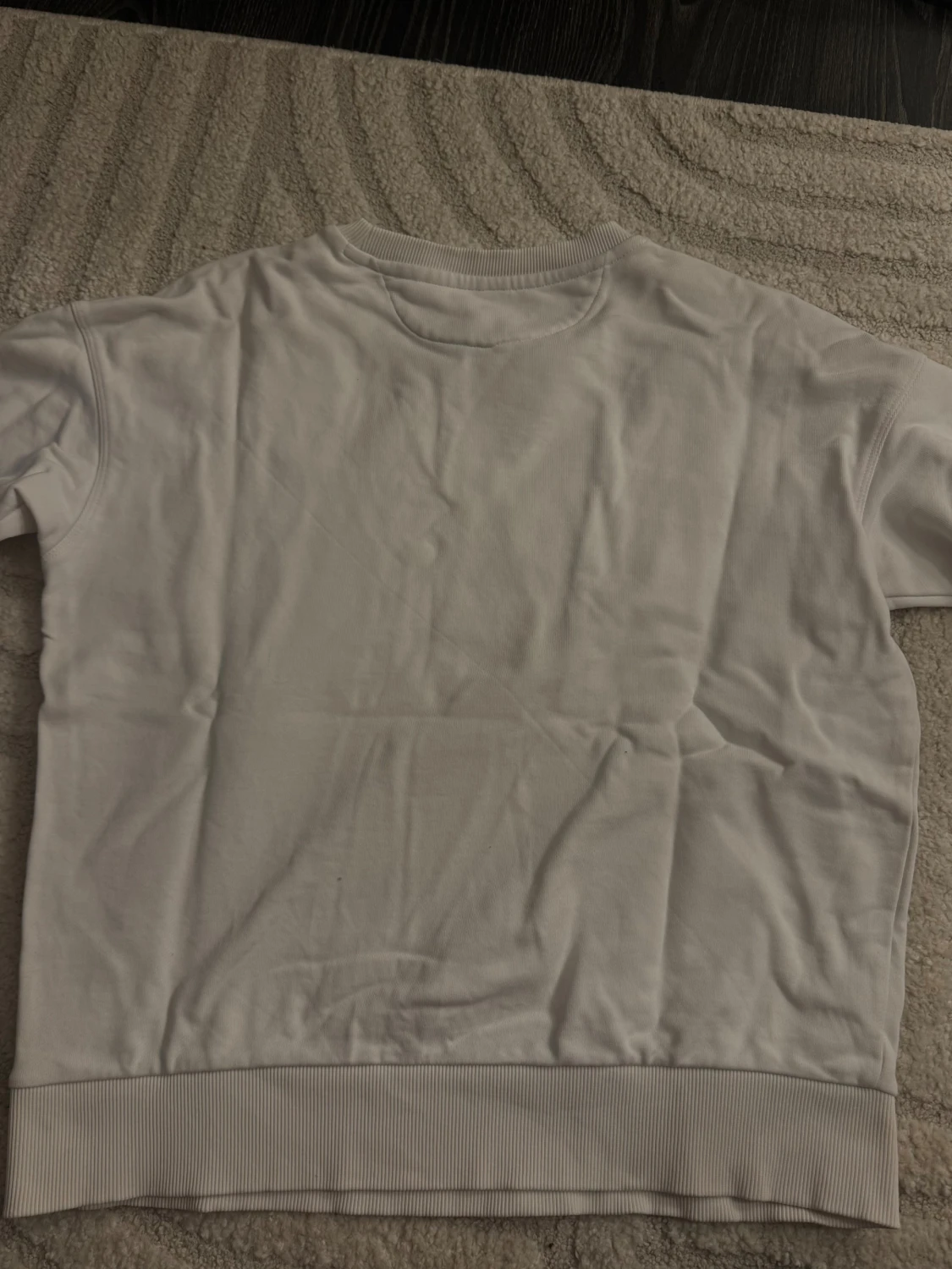 Vit sweatshirt  med tryck - 2