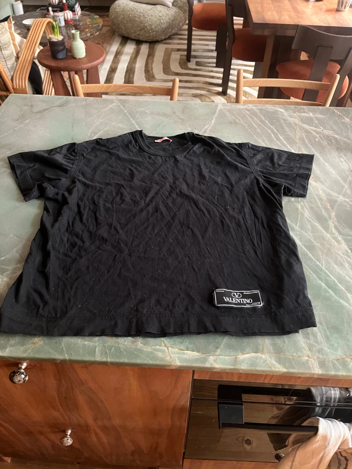 Svart Valentino t-shirt med patch