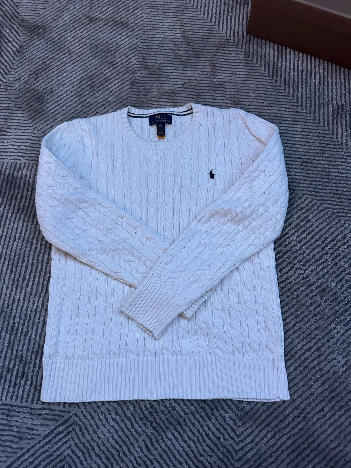 Vit kabelstickad tröja Polo Ralph Lauren - 2