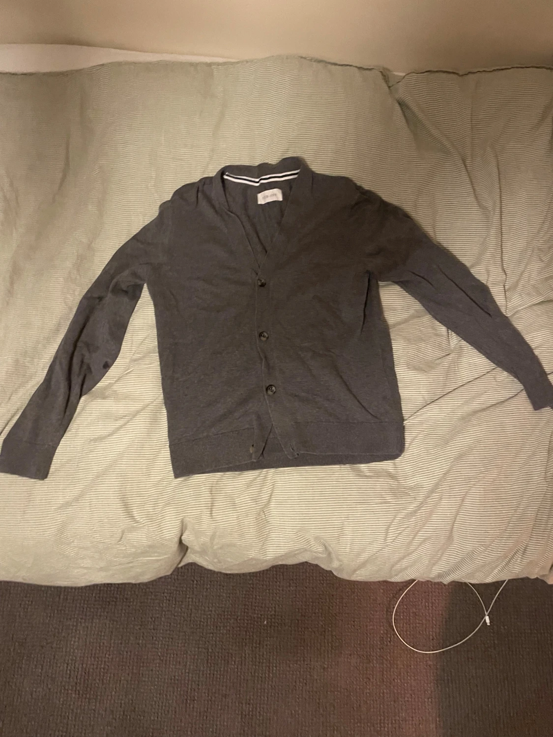 Grå kofta från Pier One, storlek S - 2