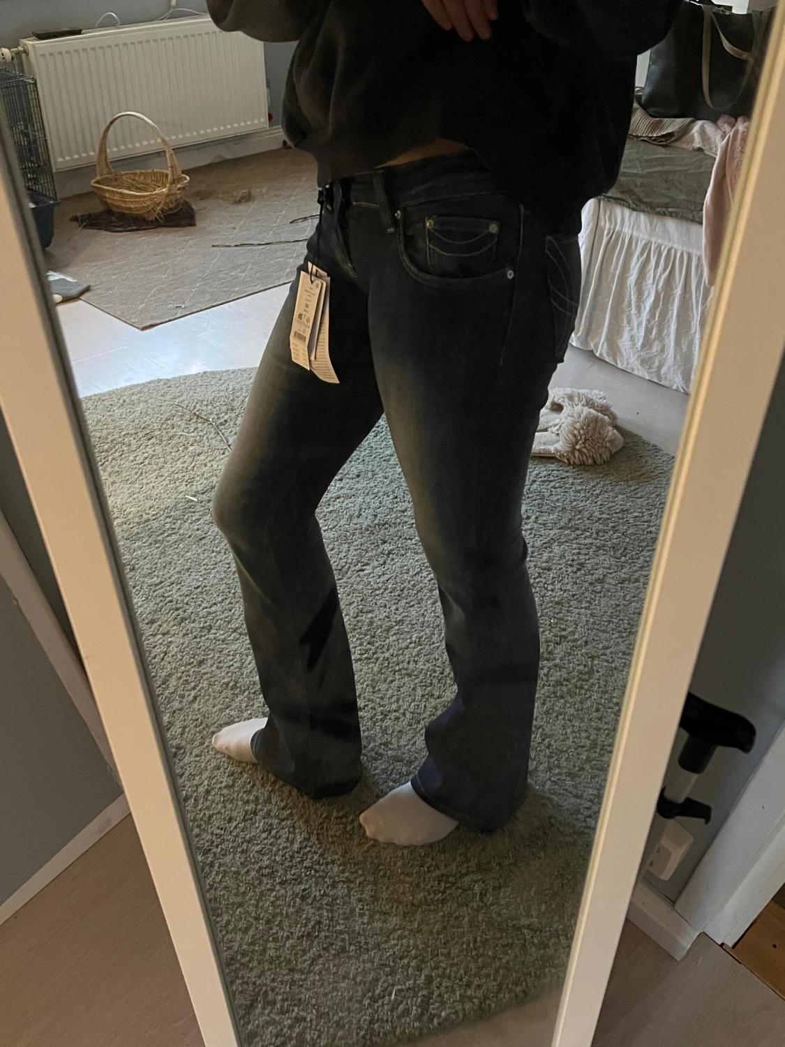 Perfekt Jeans blå bootcut jeans - 5