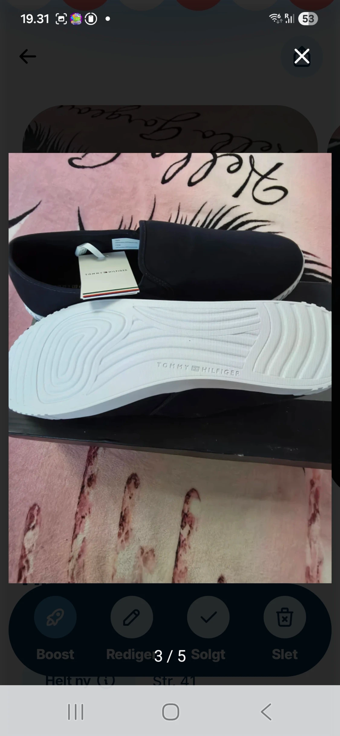 Svarta slip-on sneakers Tommy Hilfiger - 2