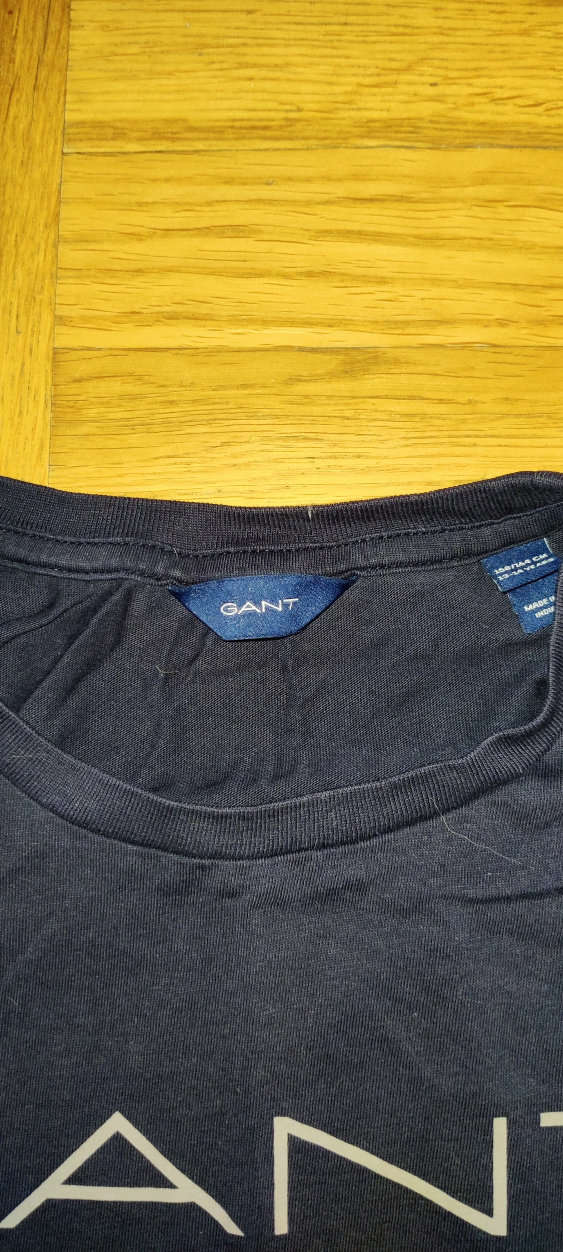 Marinblå GANT t-shirt med tryck - 1