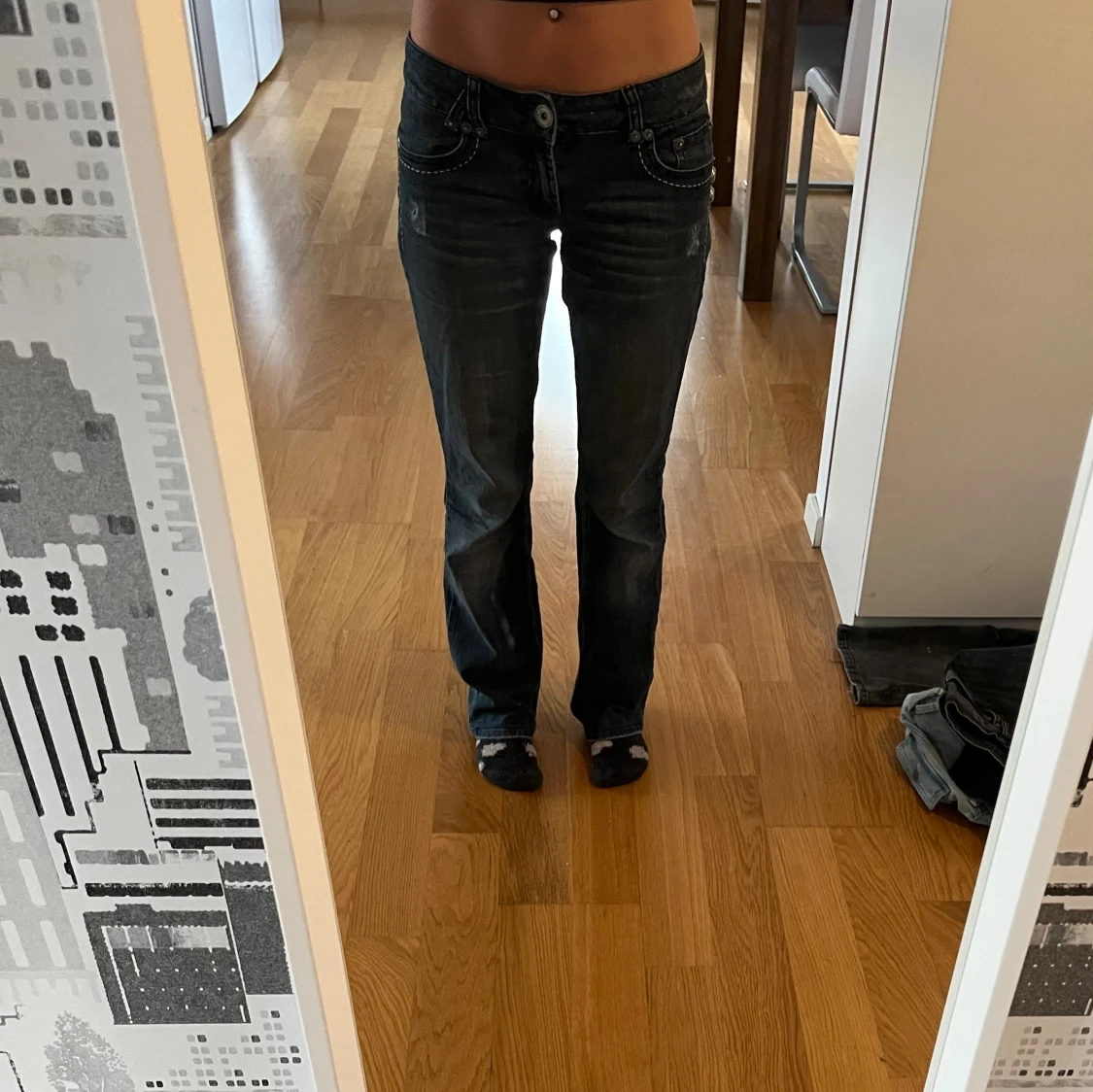 Lågmidjade jeans - 1