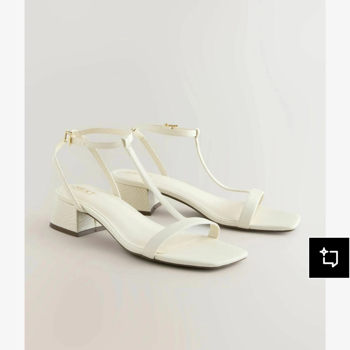 Vita sandaler med klack från Next