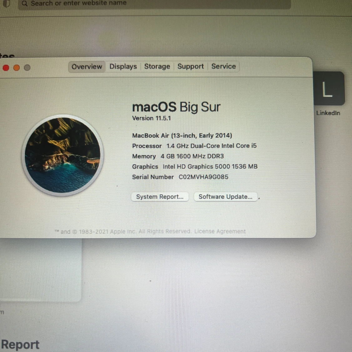 MacBook Air 13-inch (Early 2014) - 1