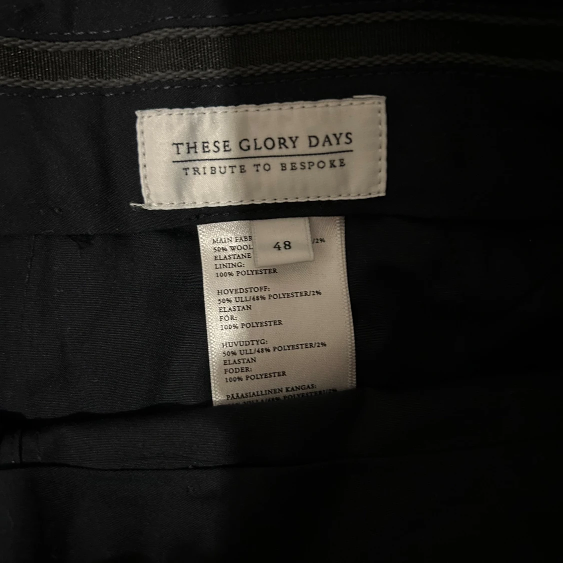 Mörkblå kostymbyxor These Glory Days - 1