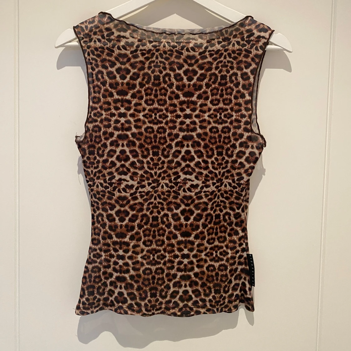 Leopardmönstrad mesh-topp från missguided - 1