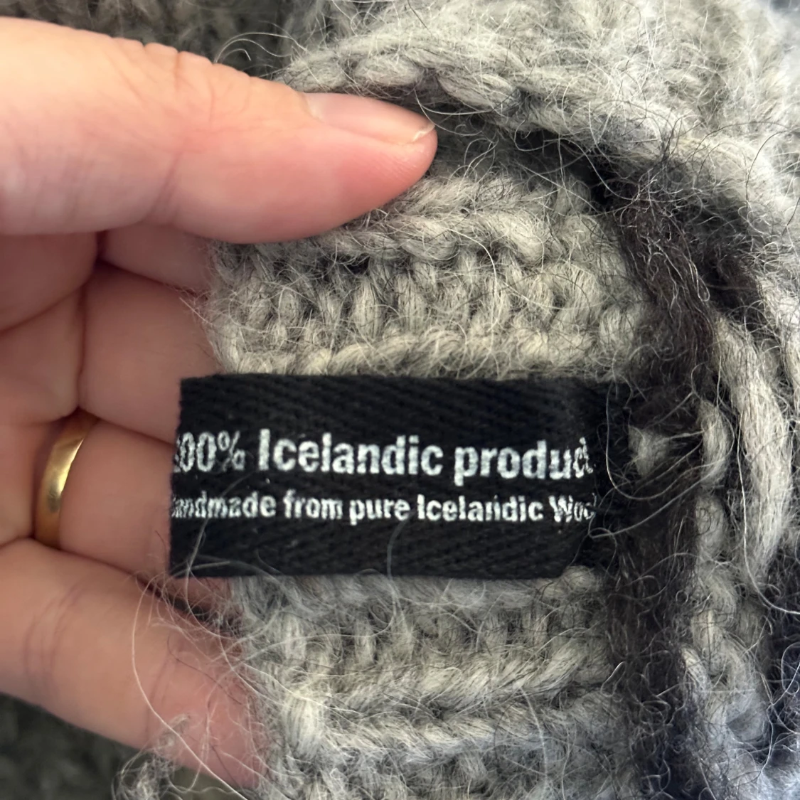 Álafoss isländsk stickad tröja i 100% isländsk ull  - 3