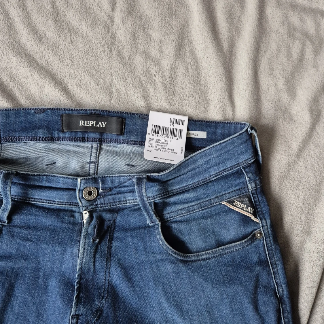 Blå Replay Anbass jeans slim fit - 1
