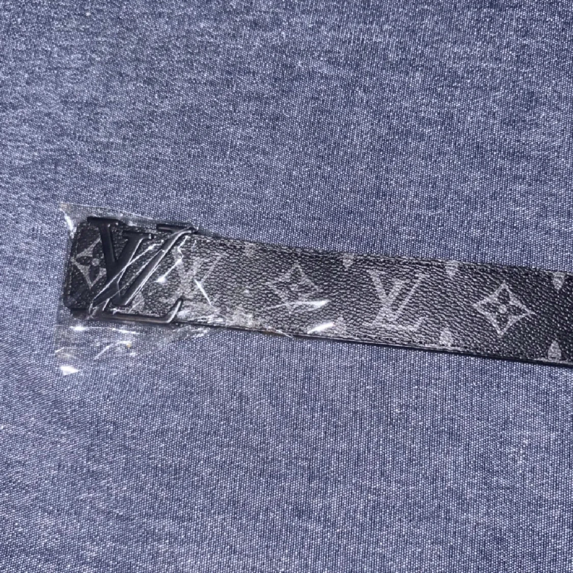 Svart monogram bälte - 1