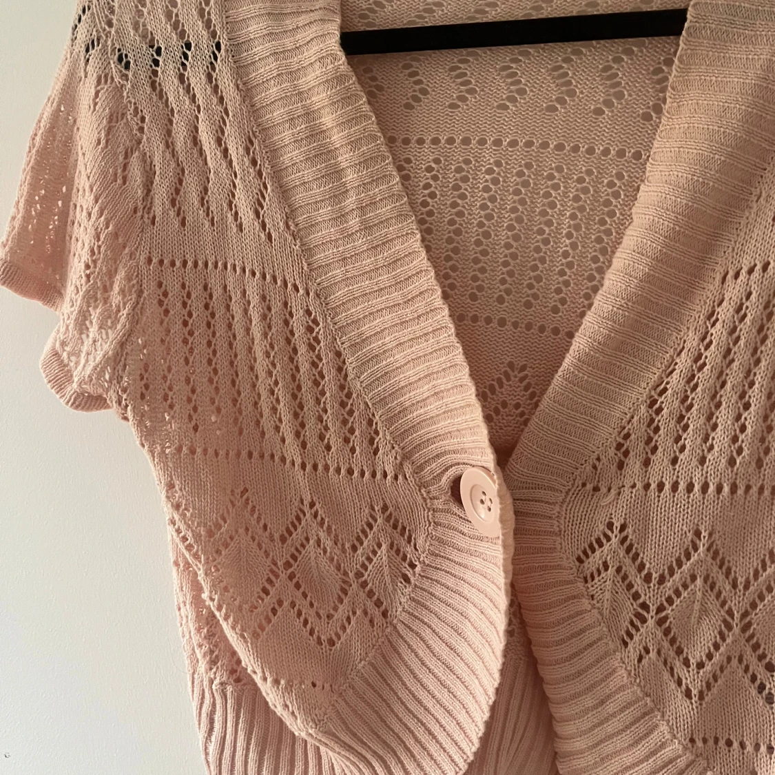 Rosa stickad kofta från ONLY - 1