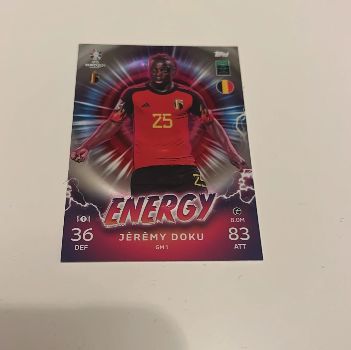 Belgien fotbollstkort EM 2024