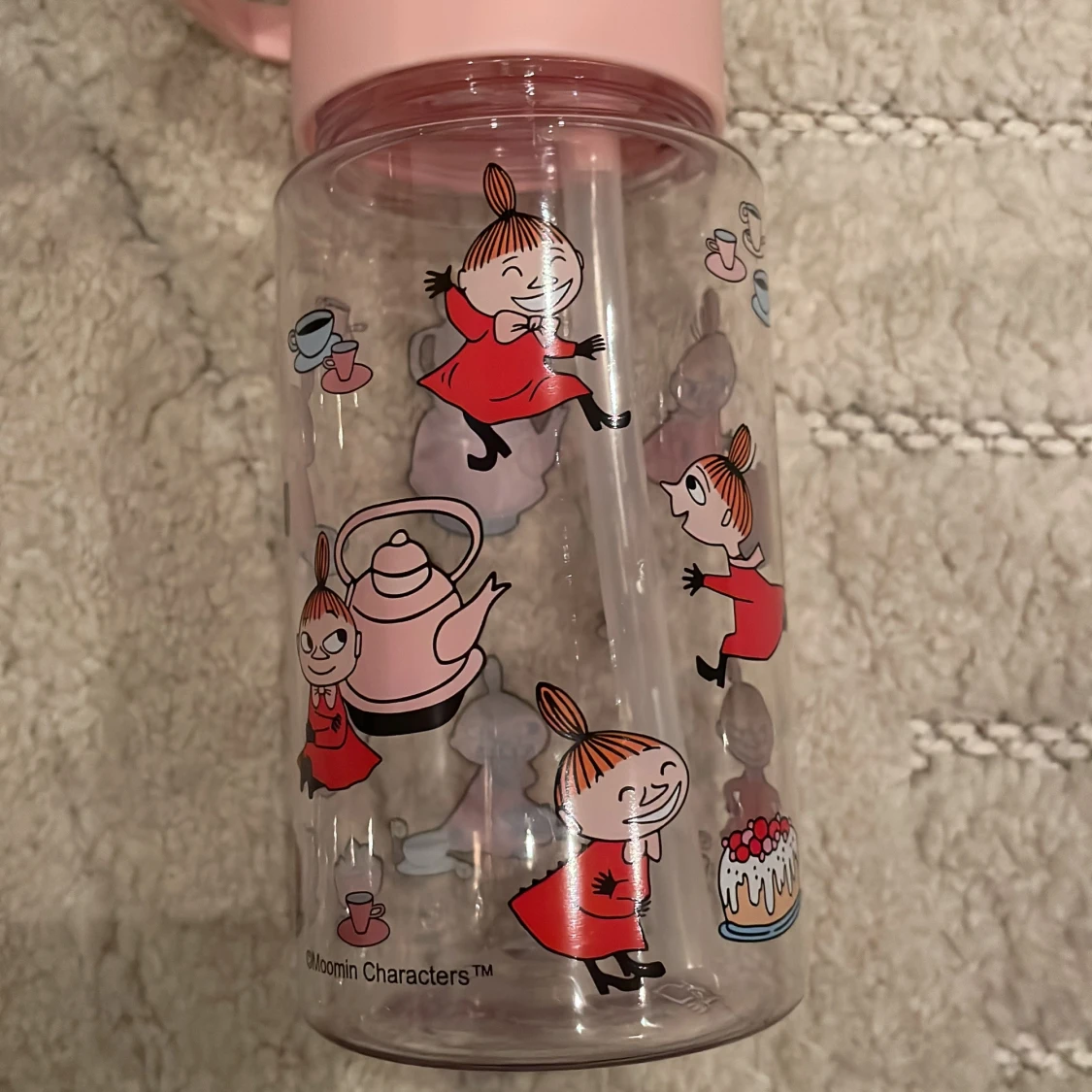 Mumin och Pippi Långstrump vattenflaskor med sugrör - 3