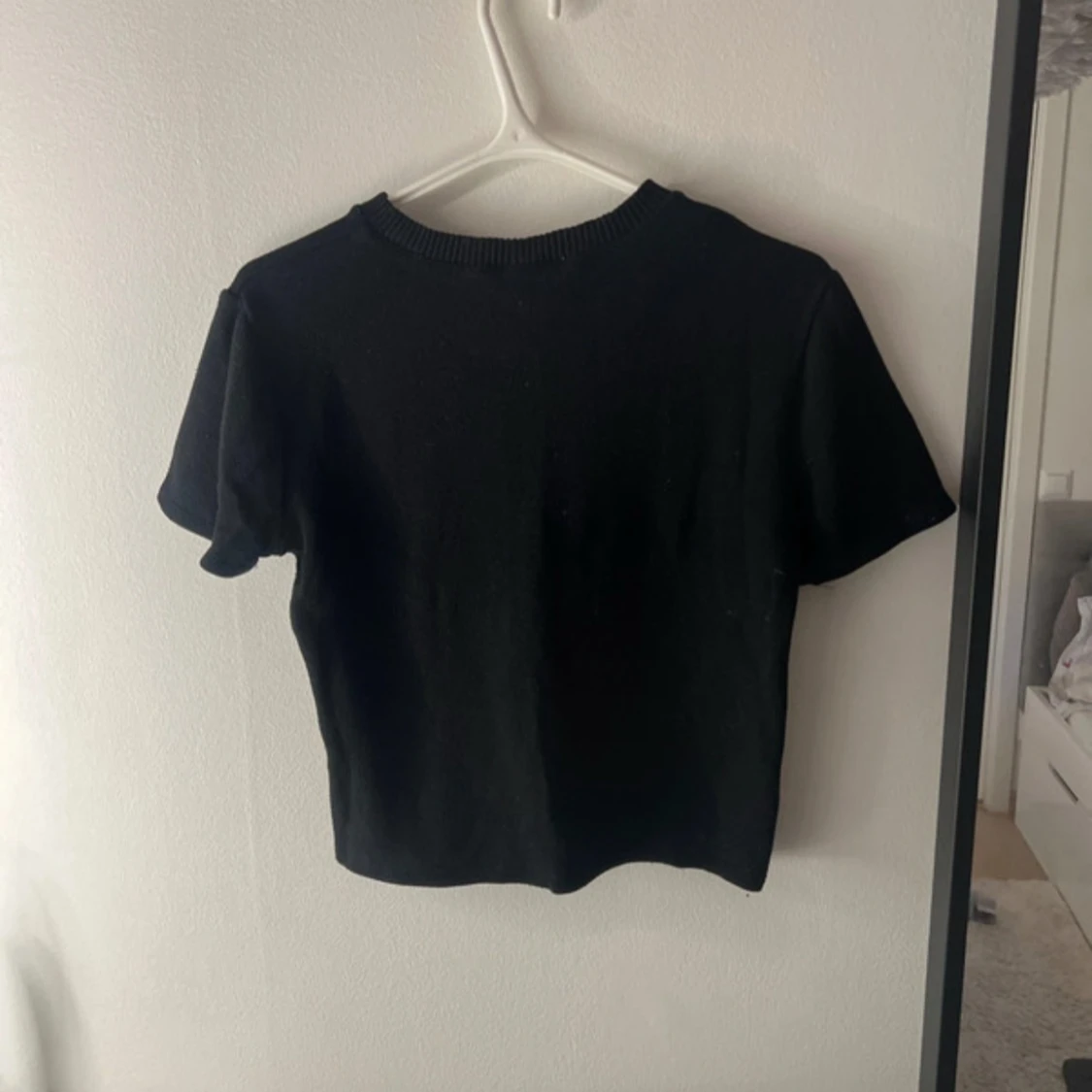 Svart stickad topp - 1