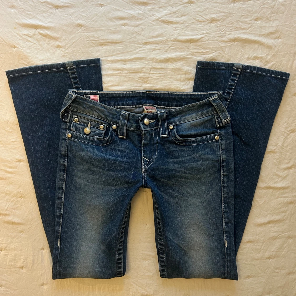 True Religion blå bootcut jeans - 1