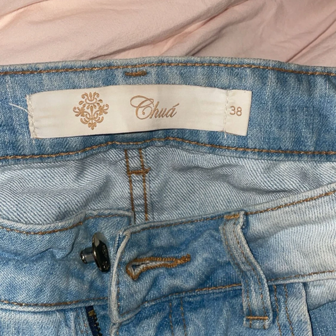 Low bootcut ljusblå jeans - 4