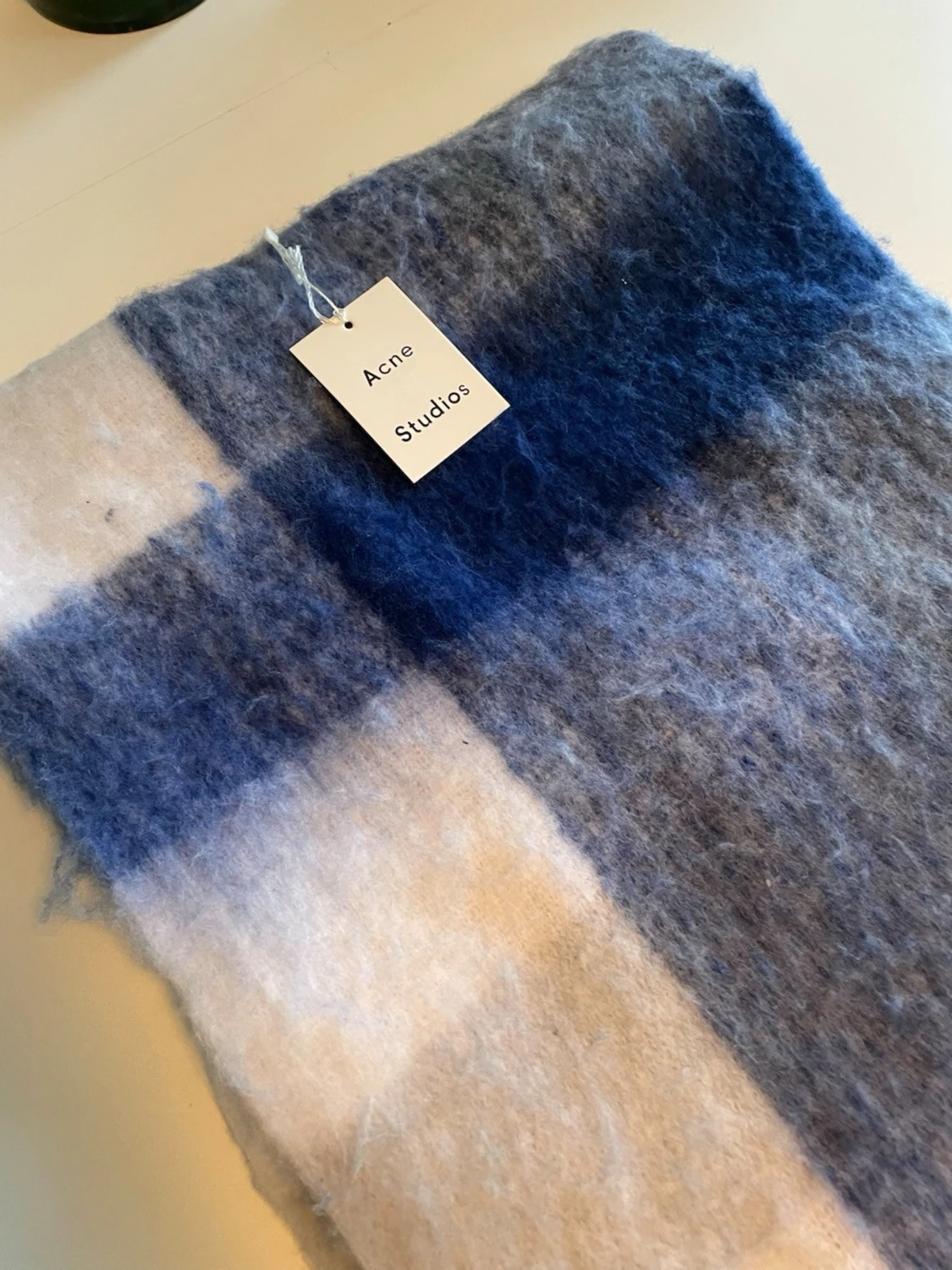 Rutig blå och vit halsduk Acne Studios - 2