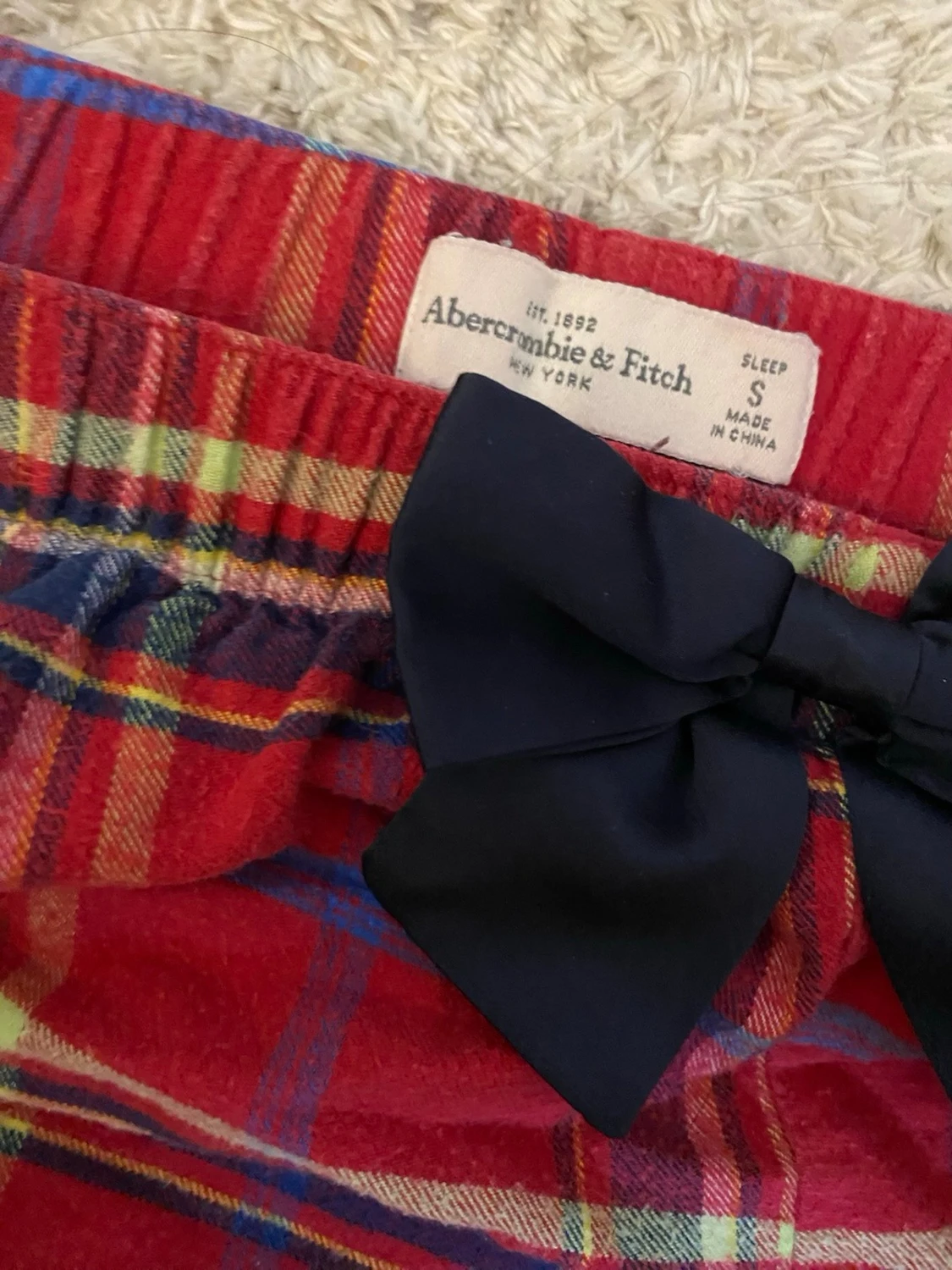 Abercrombie & Fitch Vintage Röda Mjukisshorts - 2