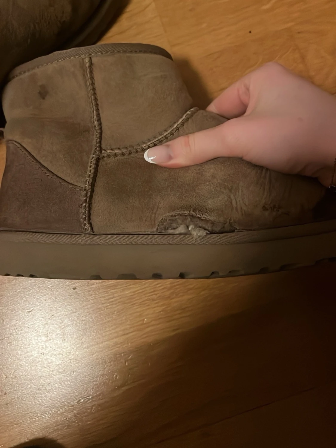 Bruna UGG boots i mocka - 1