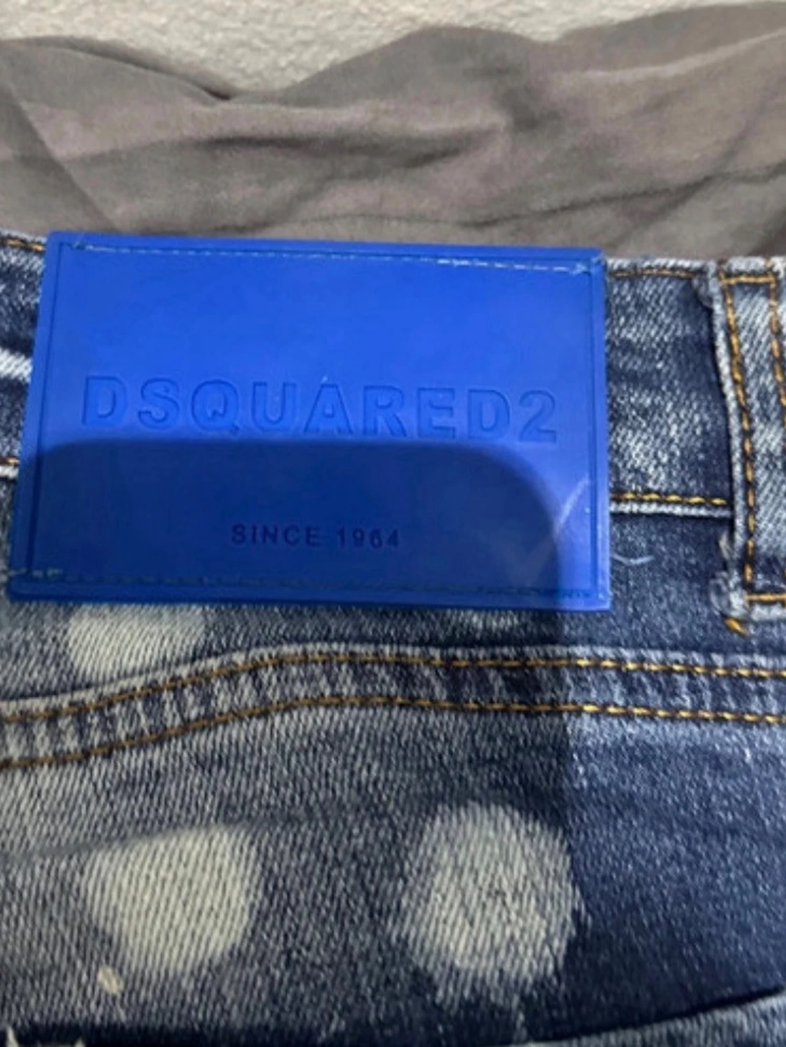 Blå Dsquared2 jeans med slitningar - 2
