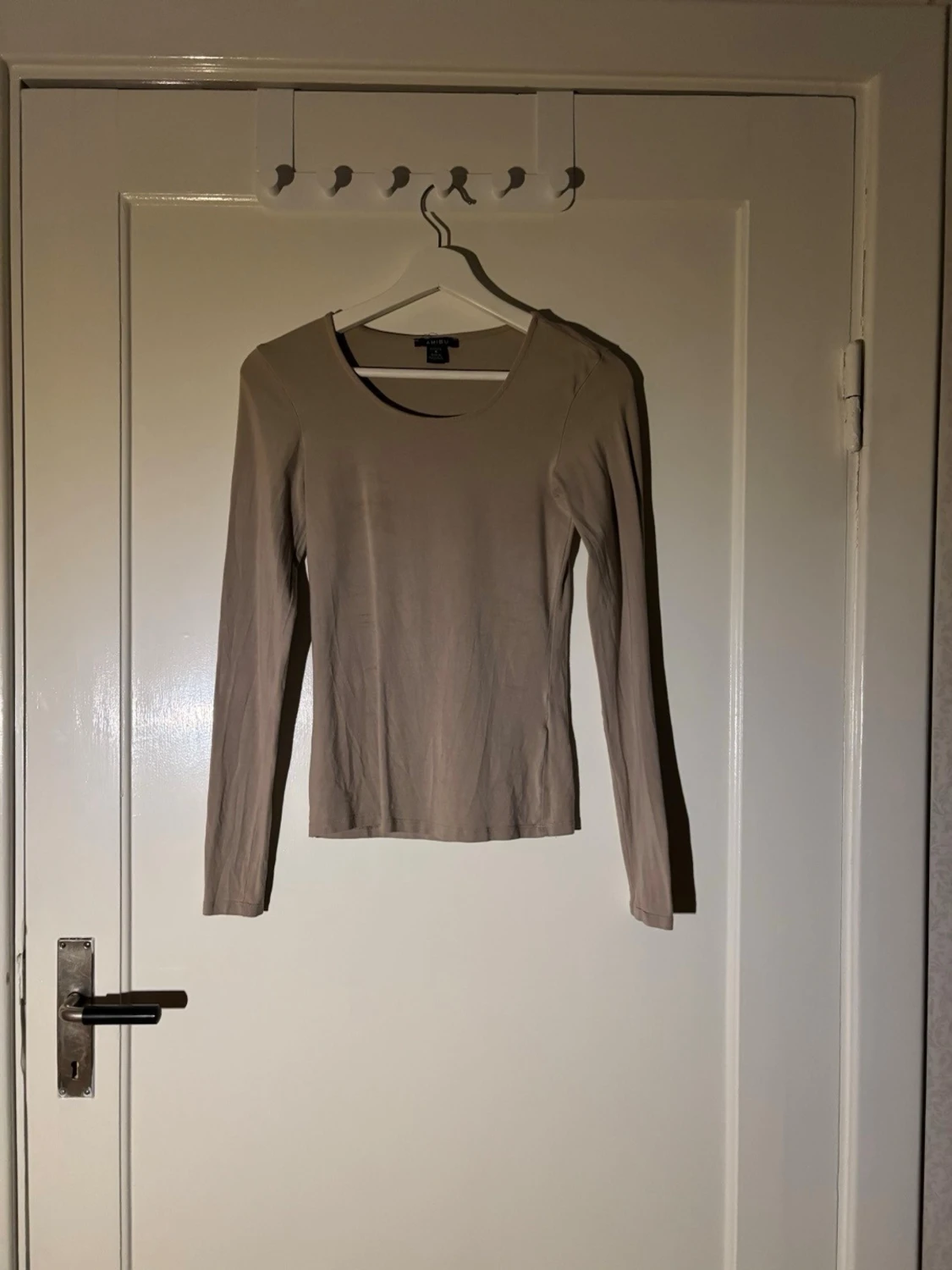 Beige långärmad topp