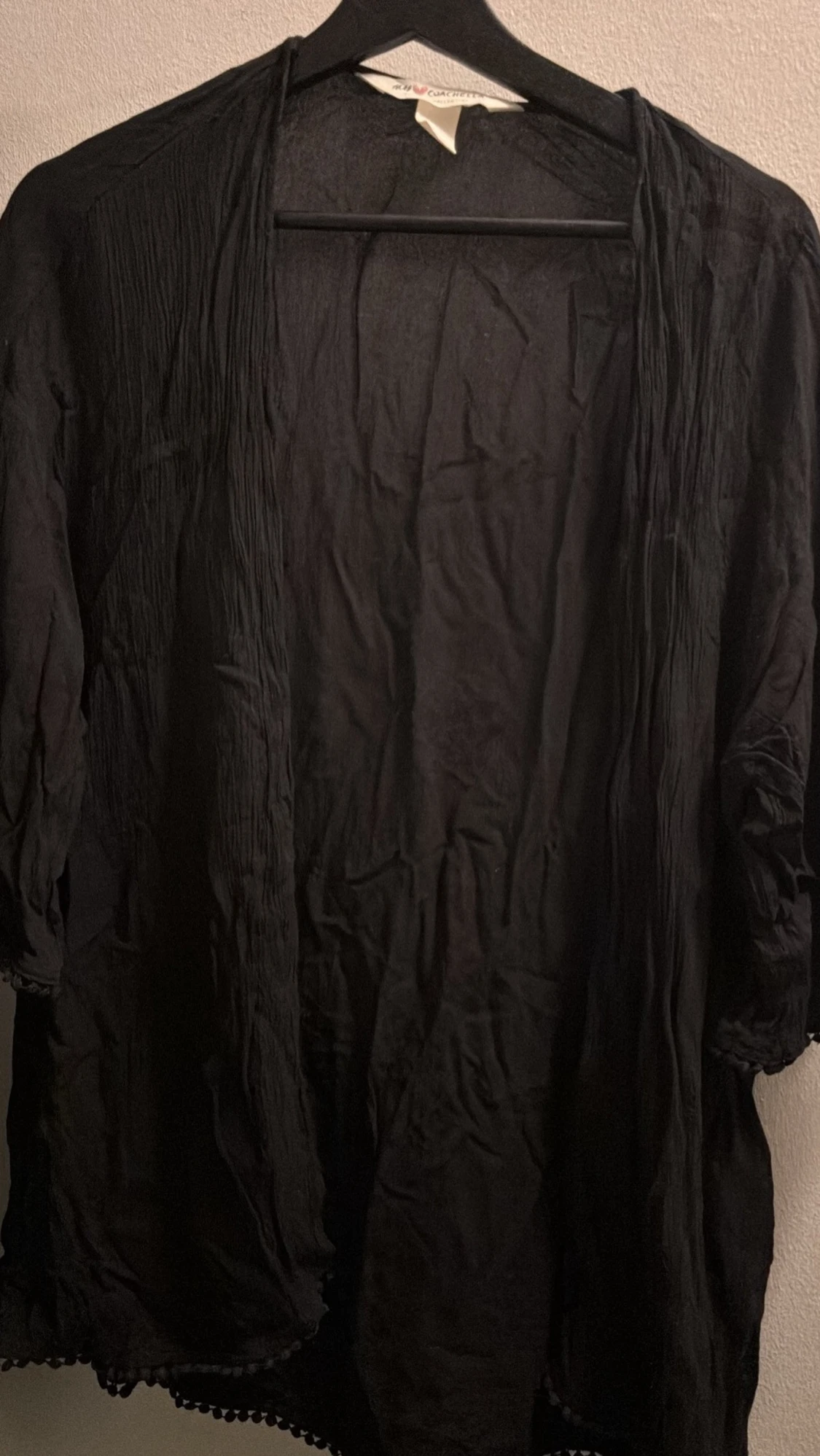 Svart kofta H&M Coachella M