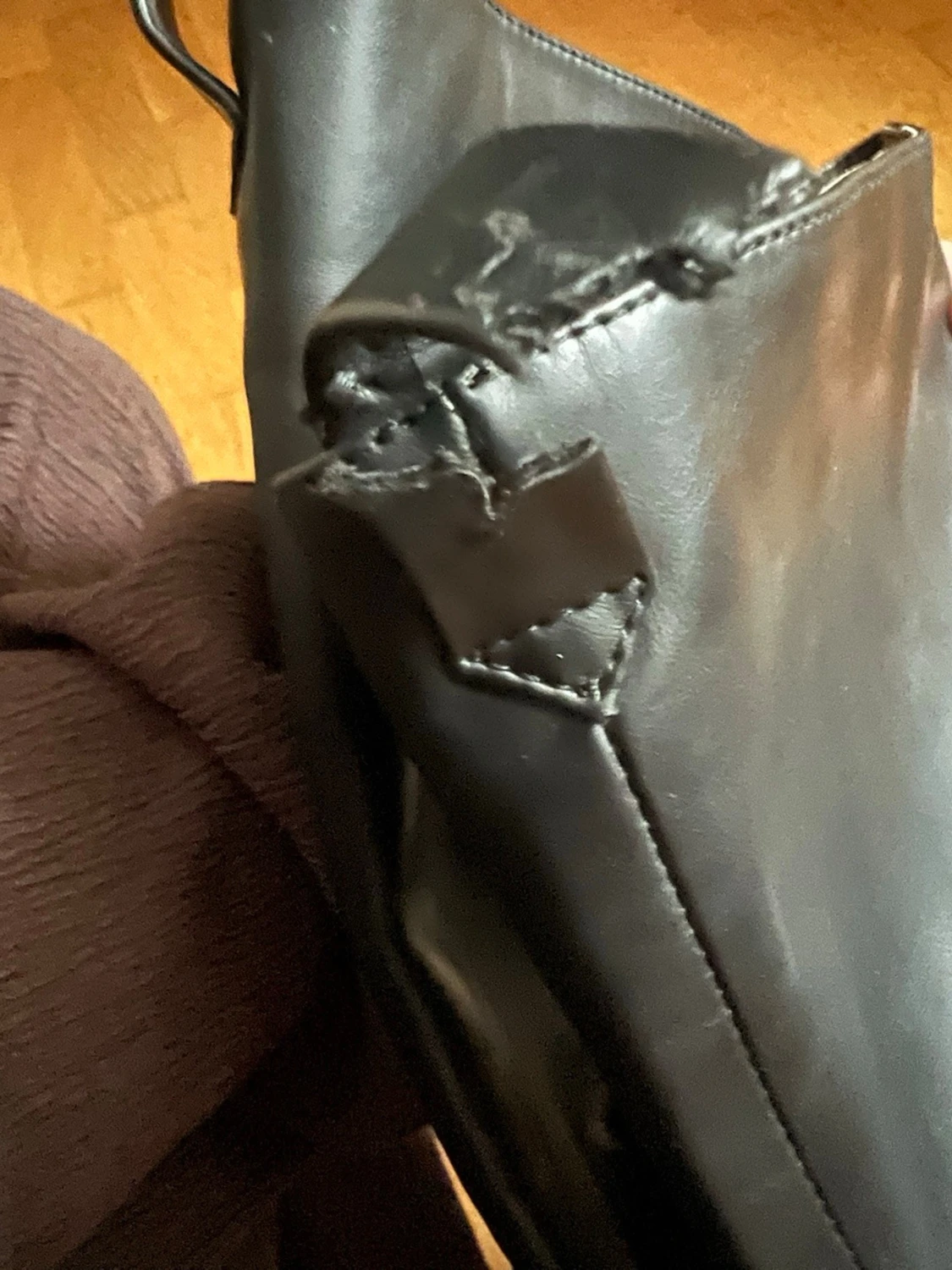 Svarta höga boots med grov sula - 5