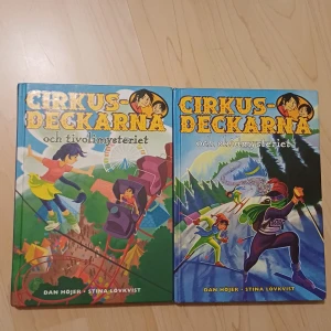 Cirkusdeckarna och tivolimysteriet & Cirkusdeckarna och skidmysteriet - Två spännande böcker om tvillingarna Kaspar och Katinka som löser mysterier på tivoli och i skidbacken. Fartfyllda äventyr, oväntade vändningar och mycket humor – perfekt för unga som gillar deckare och action!