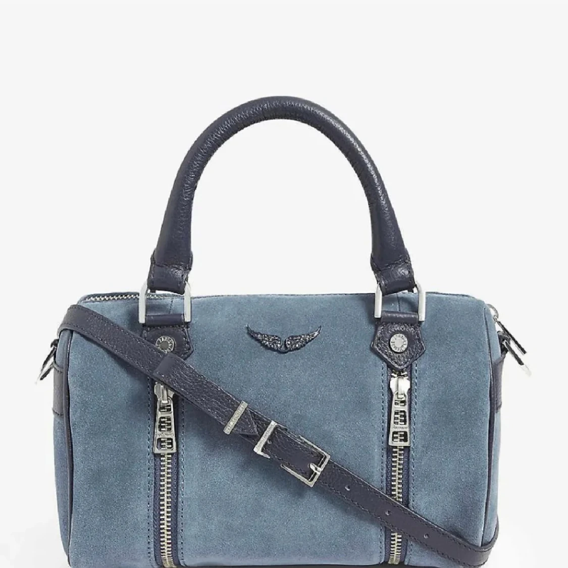 Blå mocka handväska från Zadig & Voltaire - 1