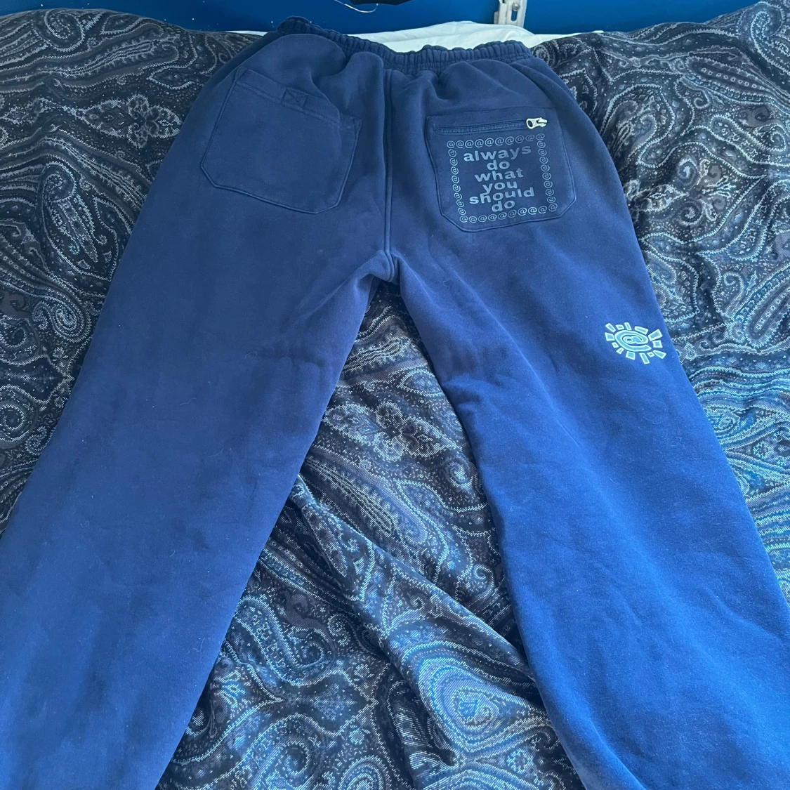 Mörkblå mjukisbyxor ADWYSD - 2