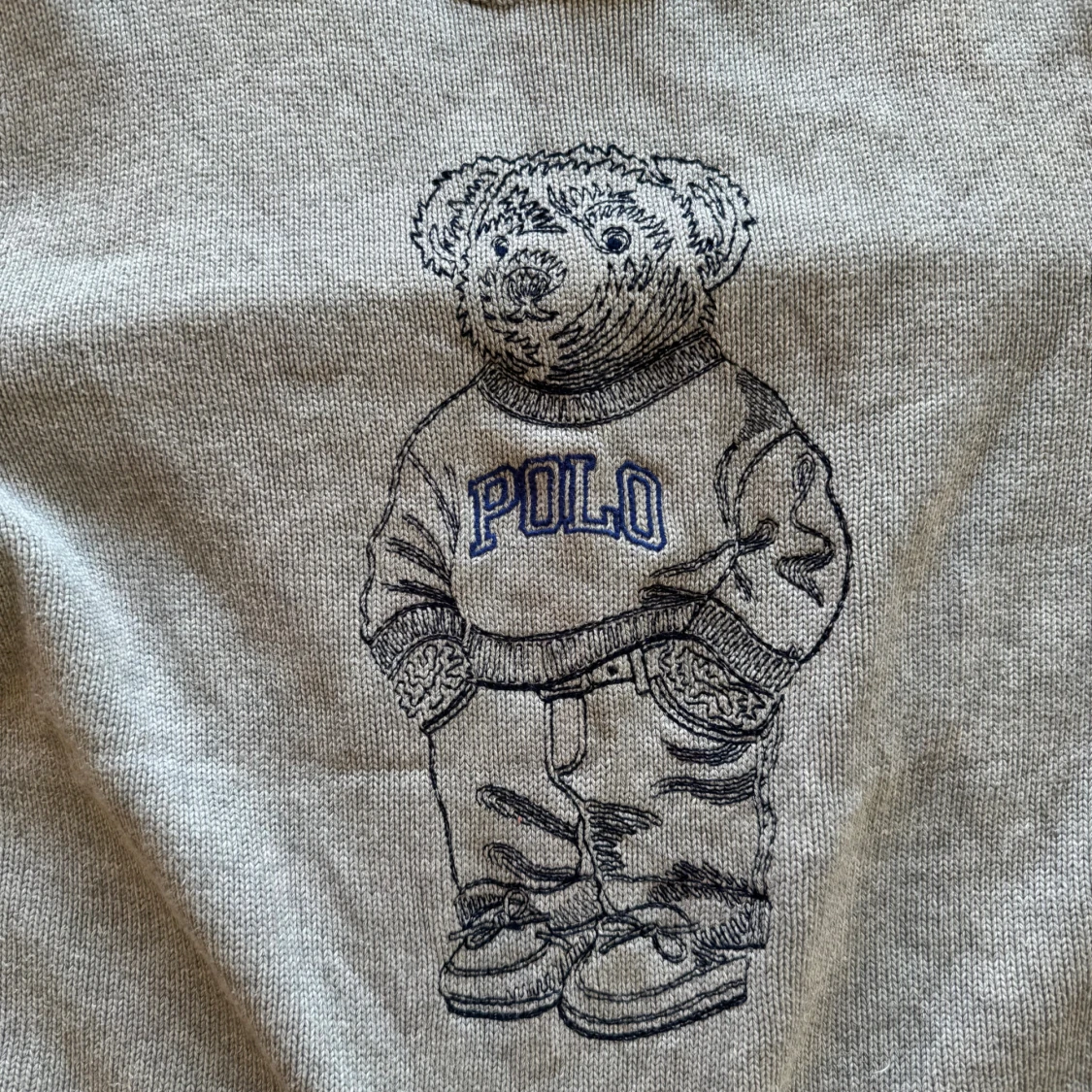 Grå stickad tröja Polo Ralph Lauren - 3