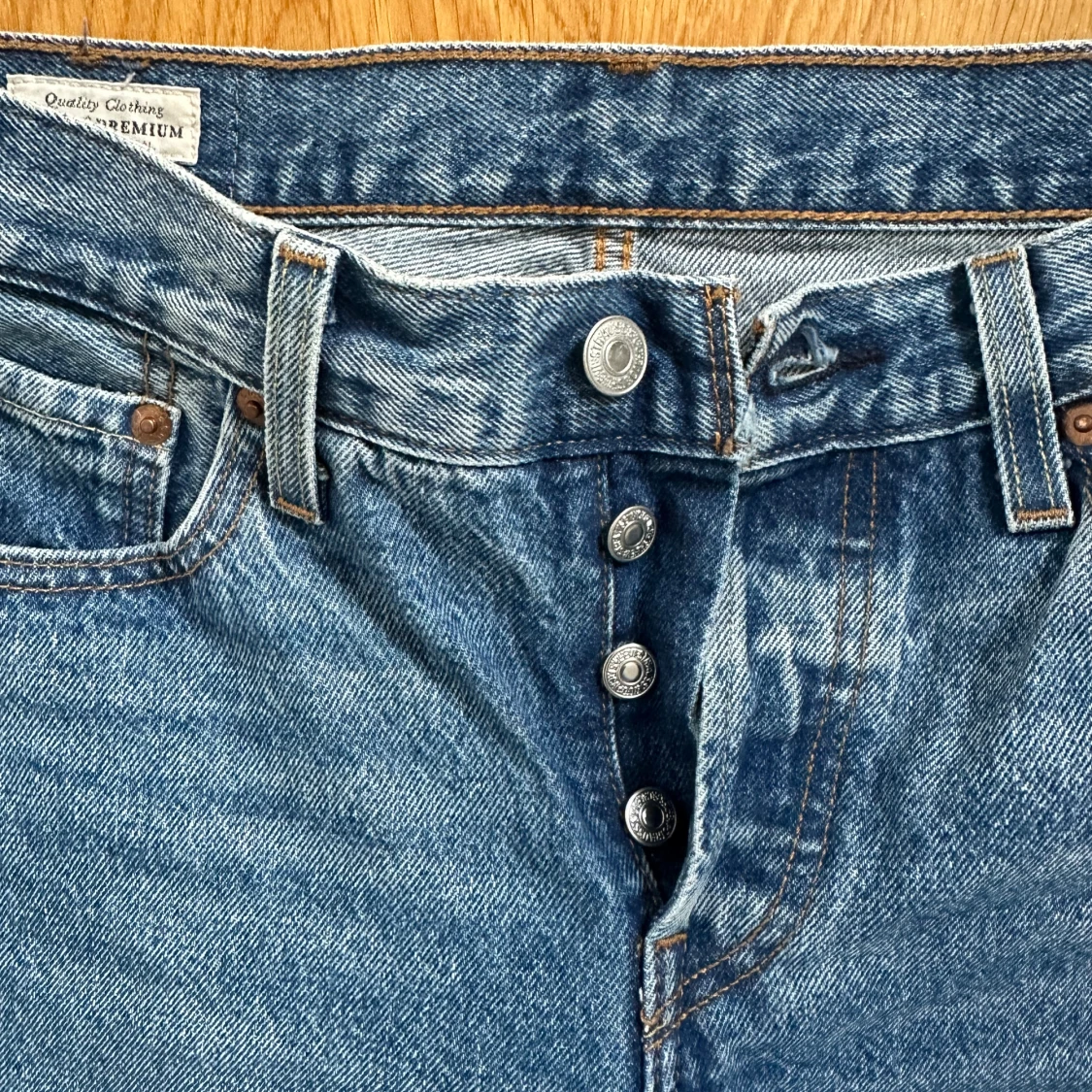 Levi's 501 blå jeans - 3