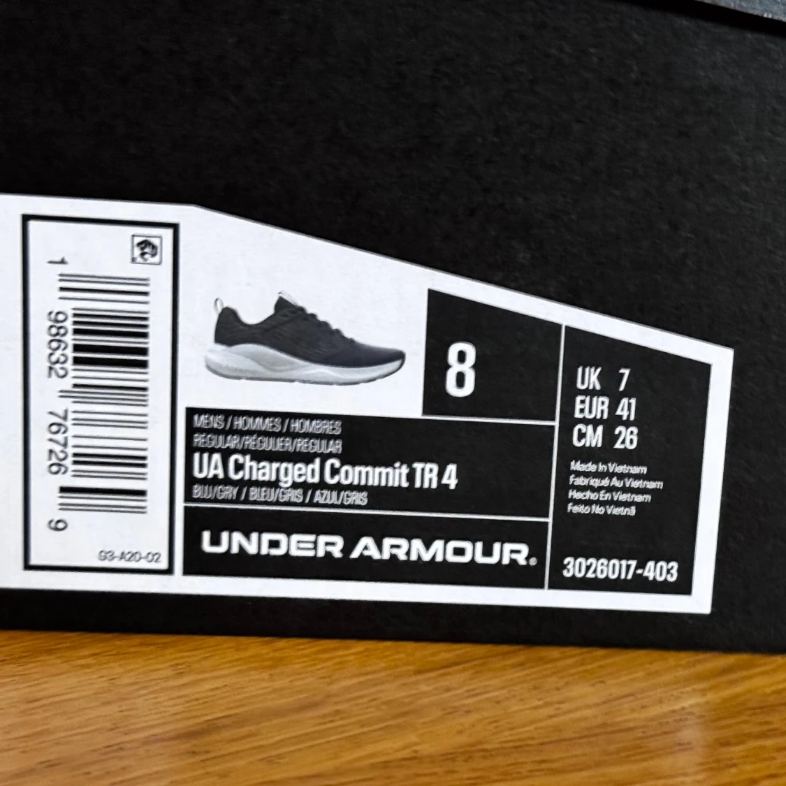 Blå Under Armour UA Charged Commit TR 4 - 2