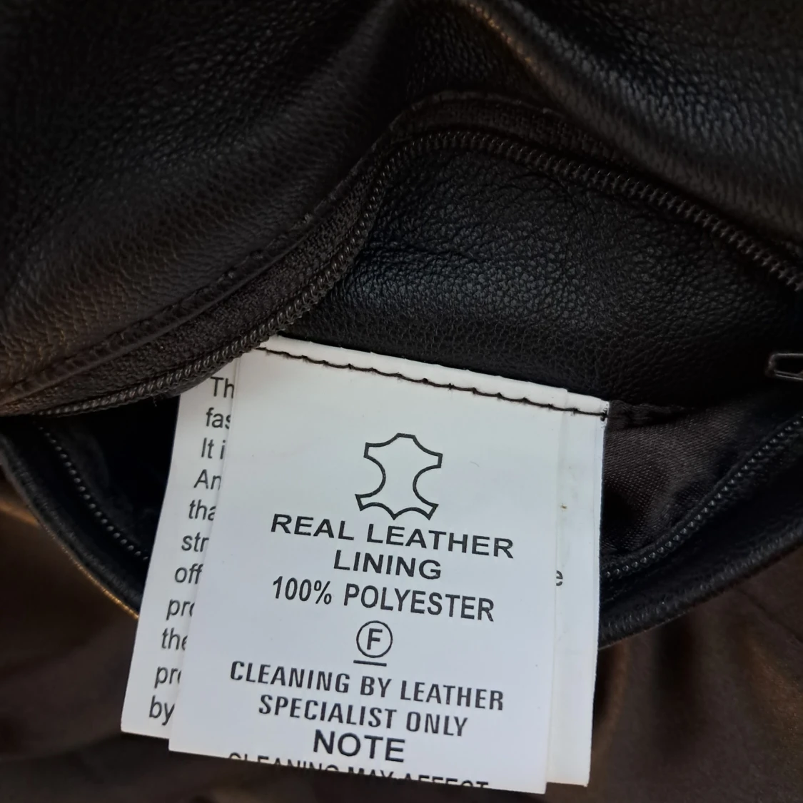 Svart skinnjacka från Goldstein, strl 38 - 2