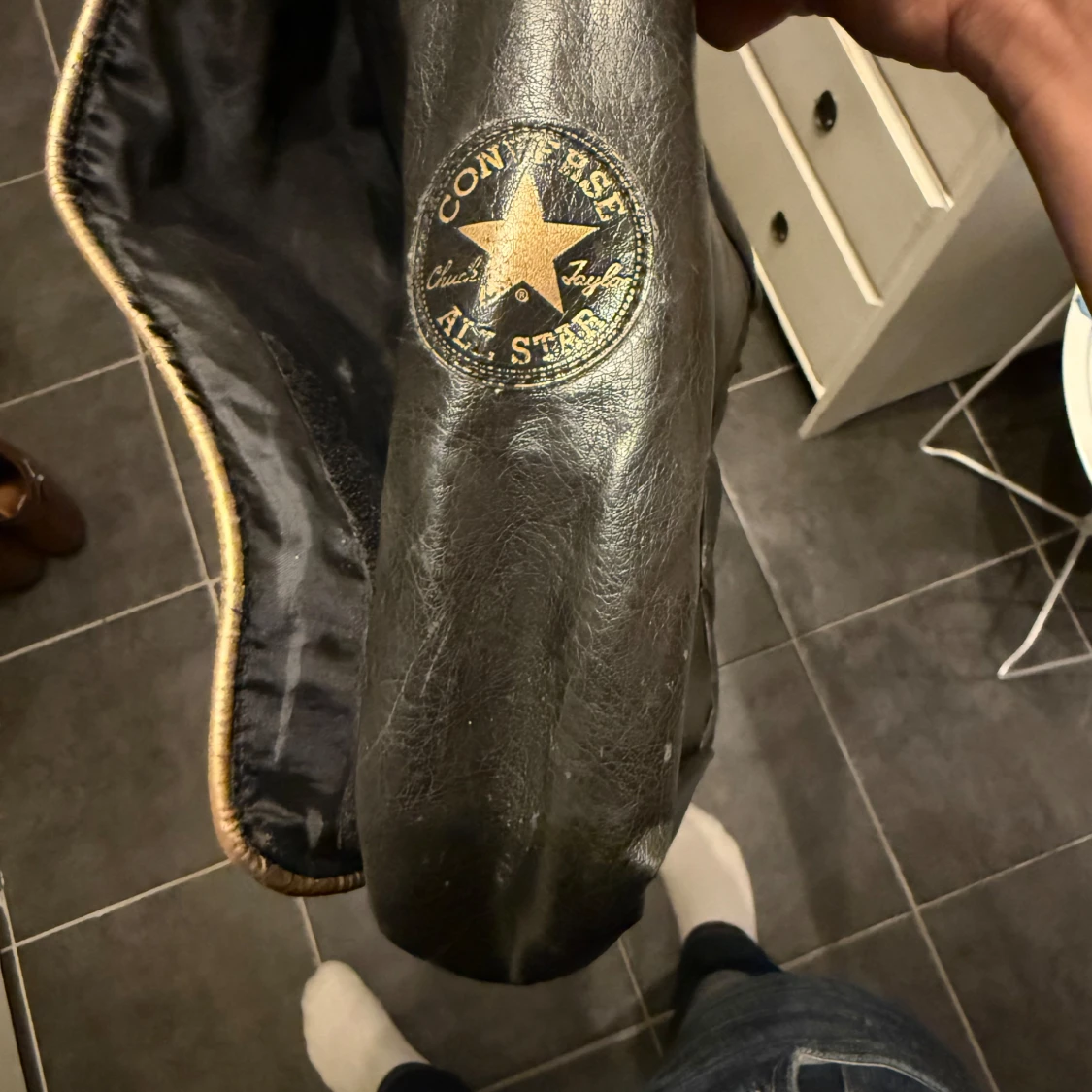 Svart axelväska Converse All Star - 4