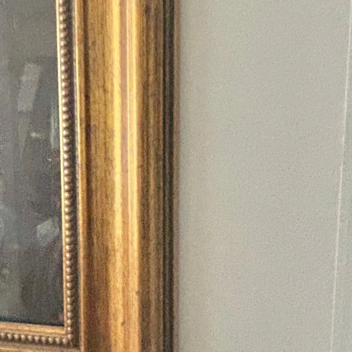 TAVLA MED GULD RAM SJÖJUNGFRU  - 2