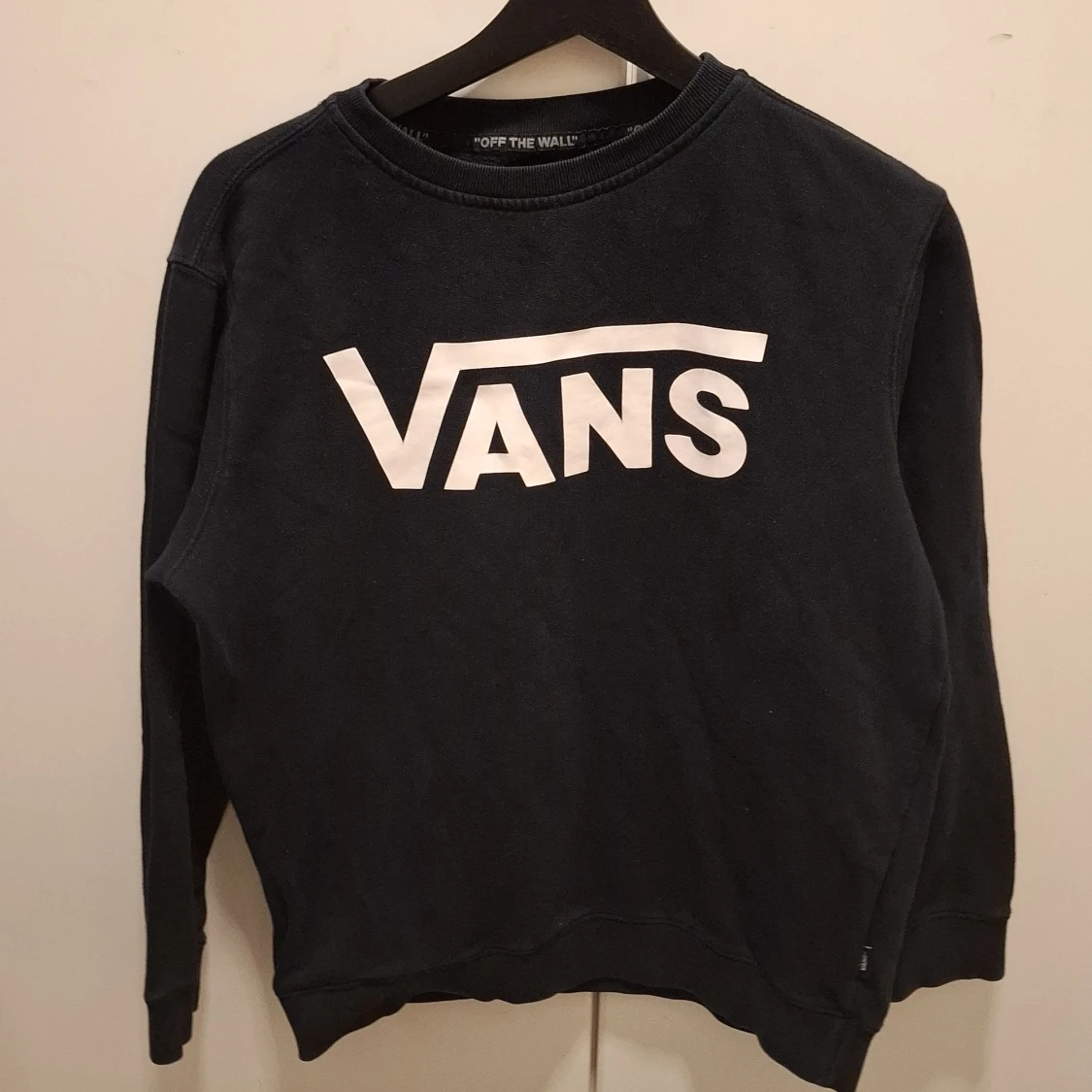 Svart sweatshirt från Vans i bomull L storlek för barn